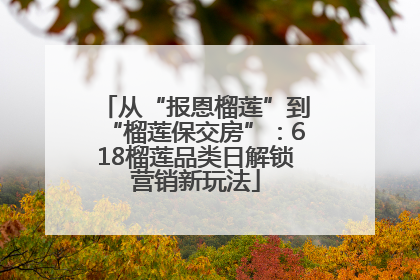从“报恩榴莲”到“榴莲保交房”：618榴莲品类日解锁营销新玩法